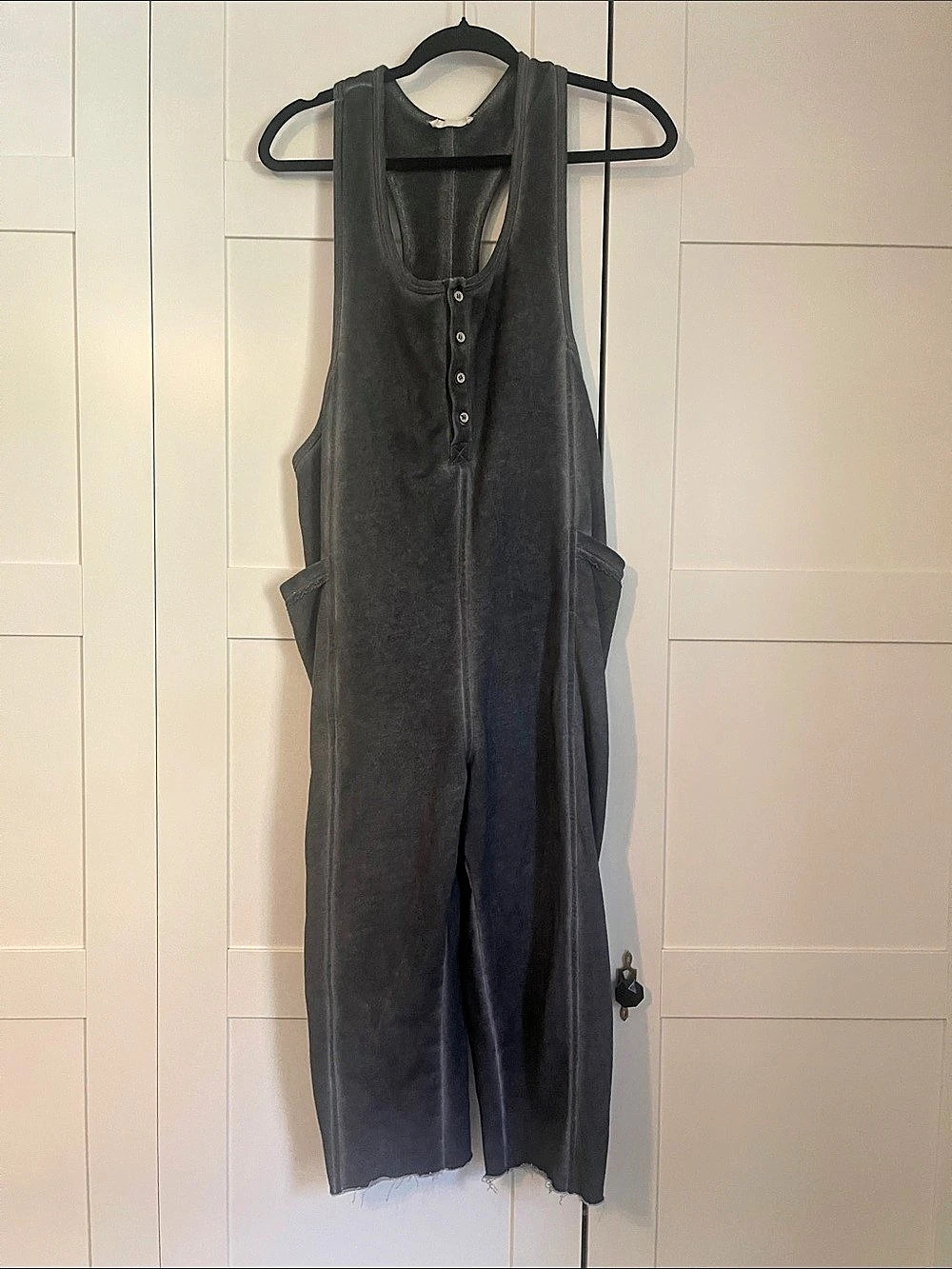 The Indigo Child Gray Jumpsuit Women XS